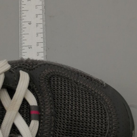 Skechers Womens Sneakers Tones Up Fitness Gray Pink Lace Up Round Toe Low Top 8 - Picture 6 of 9